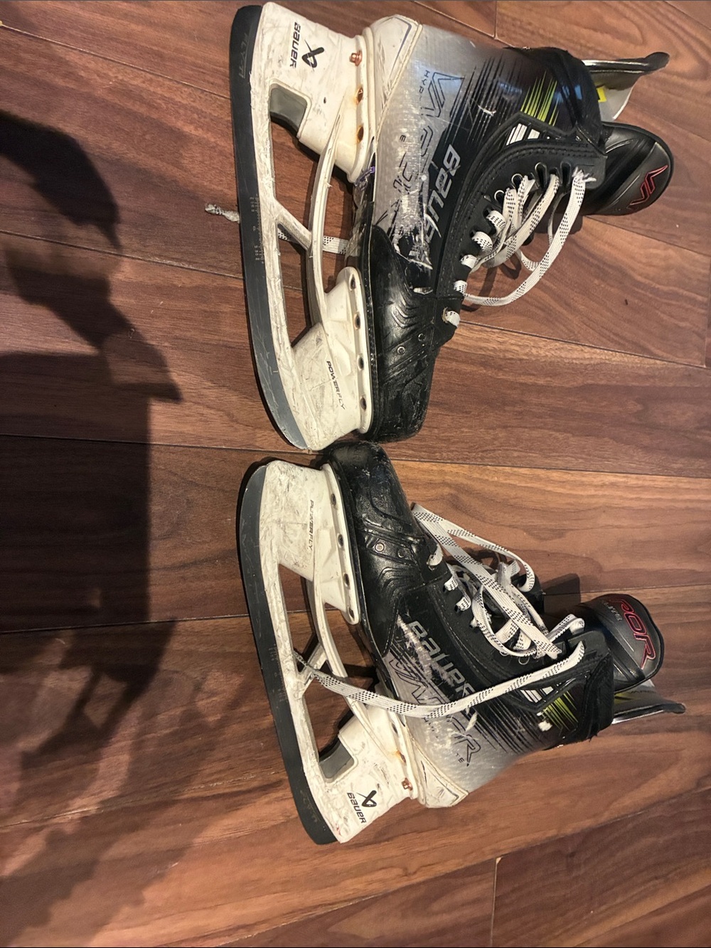 Bauer men Black, White & Silver Ice Hockey Skates